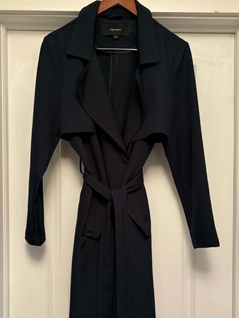 Vero Moda Deep Navy Wrap Trenchcoat, Pristine Condition
